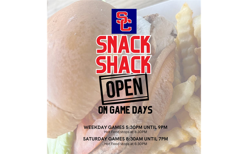 Snack Shack Game Day Hours