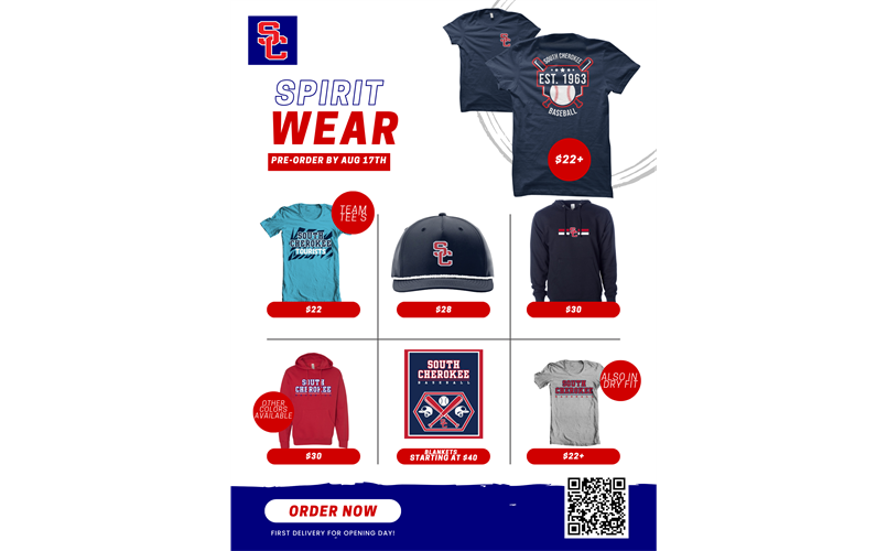 Spirit Wear available