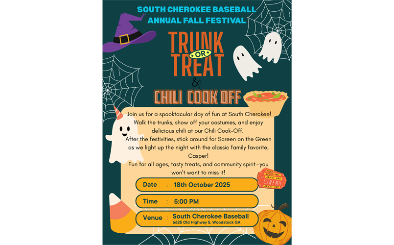 Trunk or Treat & Chili Cook Off!