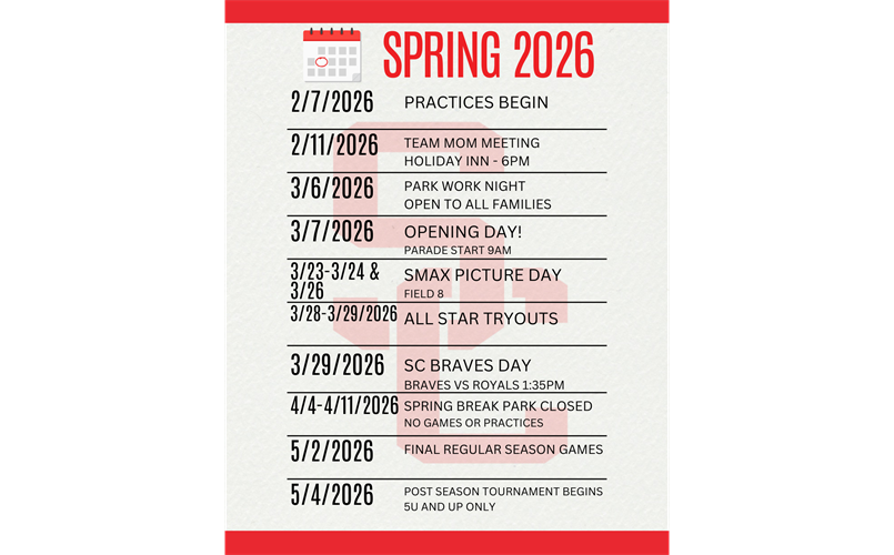 Spring 2026 Important Dates